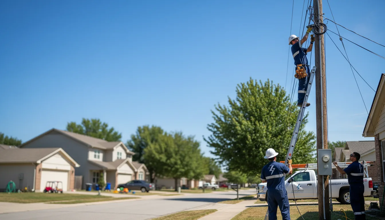 Residential electrician providing installation services in Detroit, TX